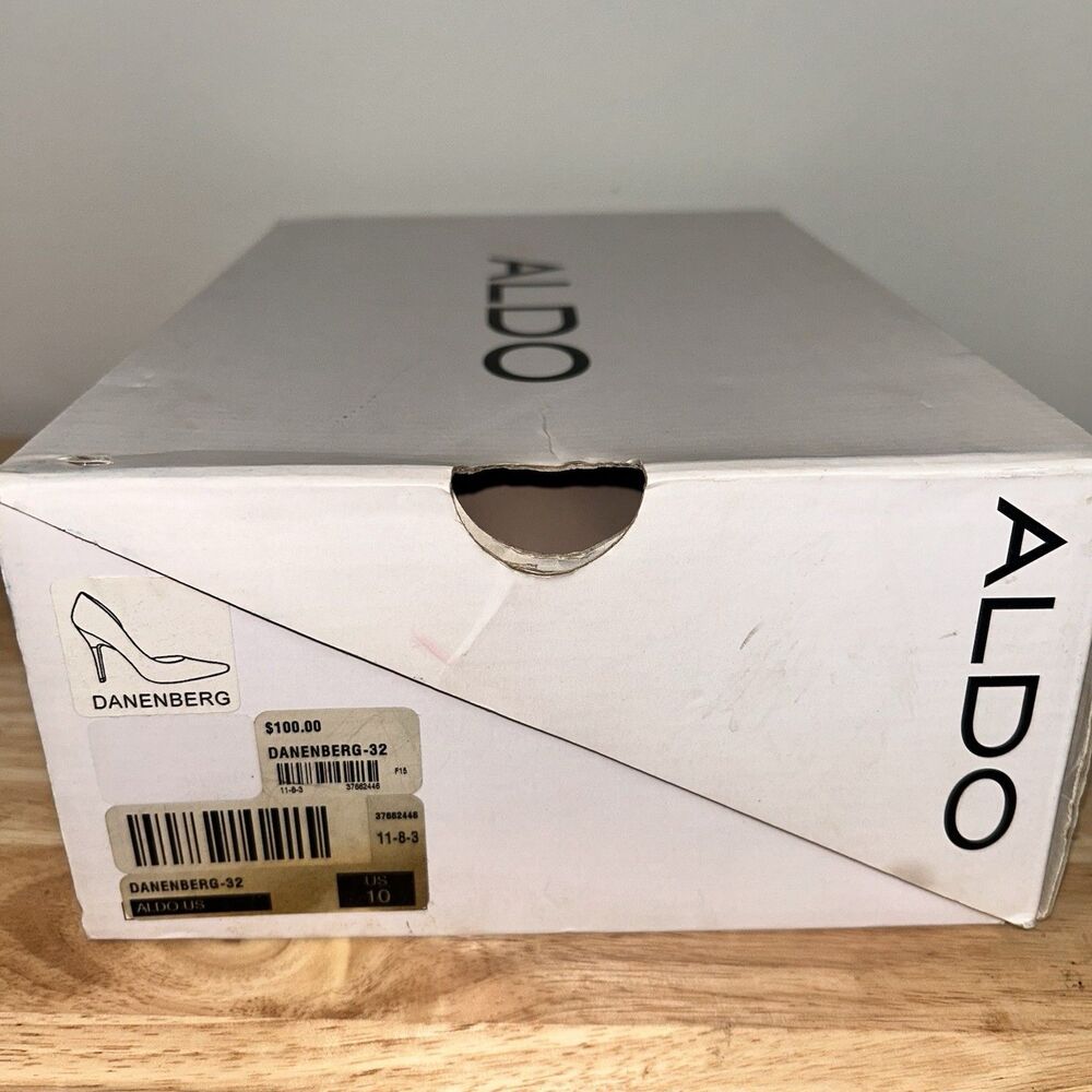 Aldo Danenberg Nude Pointed Toe Heels Stiletto Pumps Women’s Size 10 - Picture 7 of 8